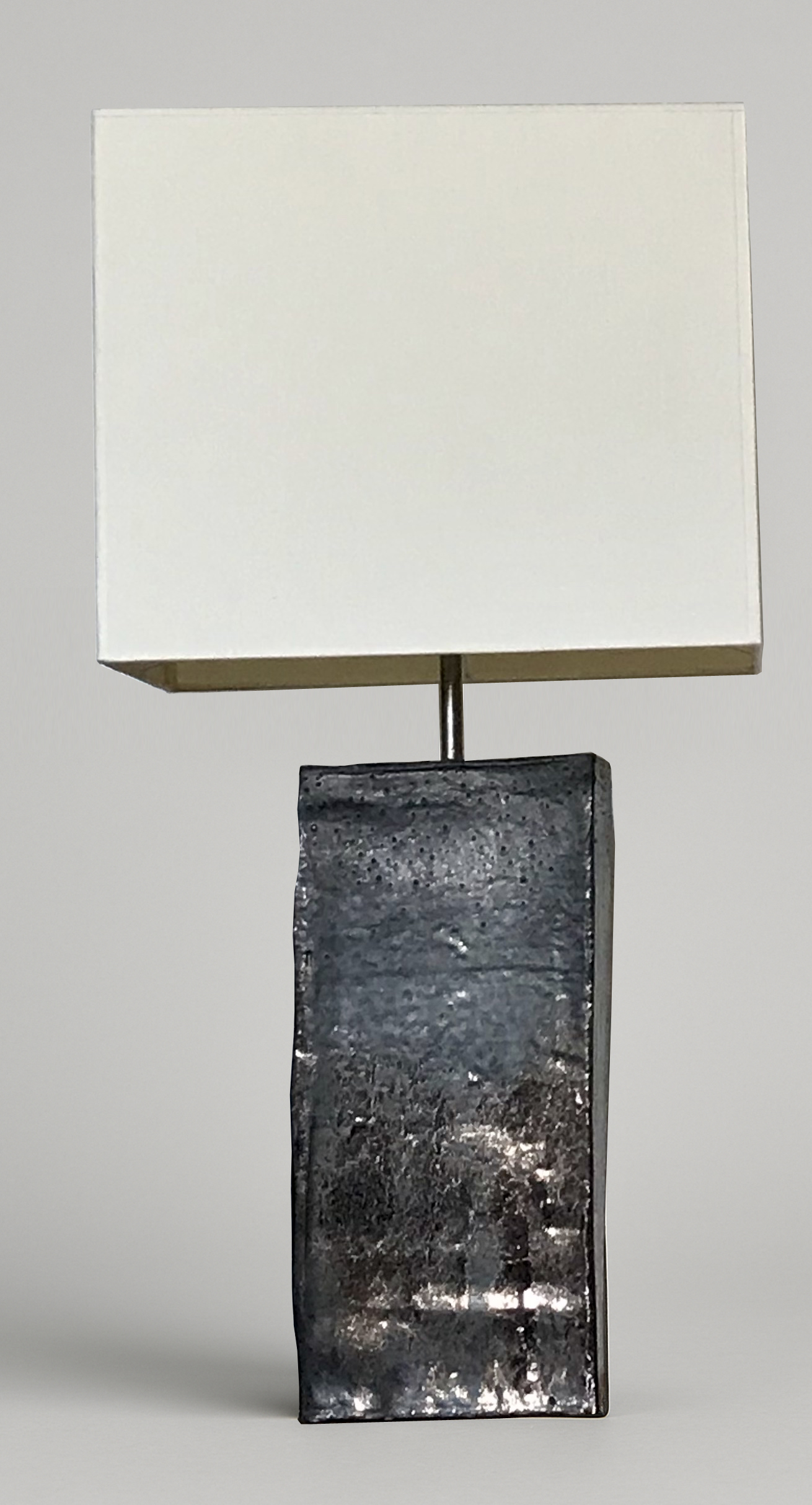 Volcanic glazed ceramic lamp #1, height 71 cm