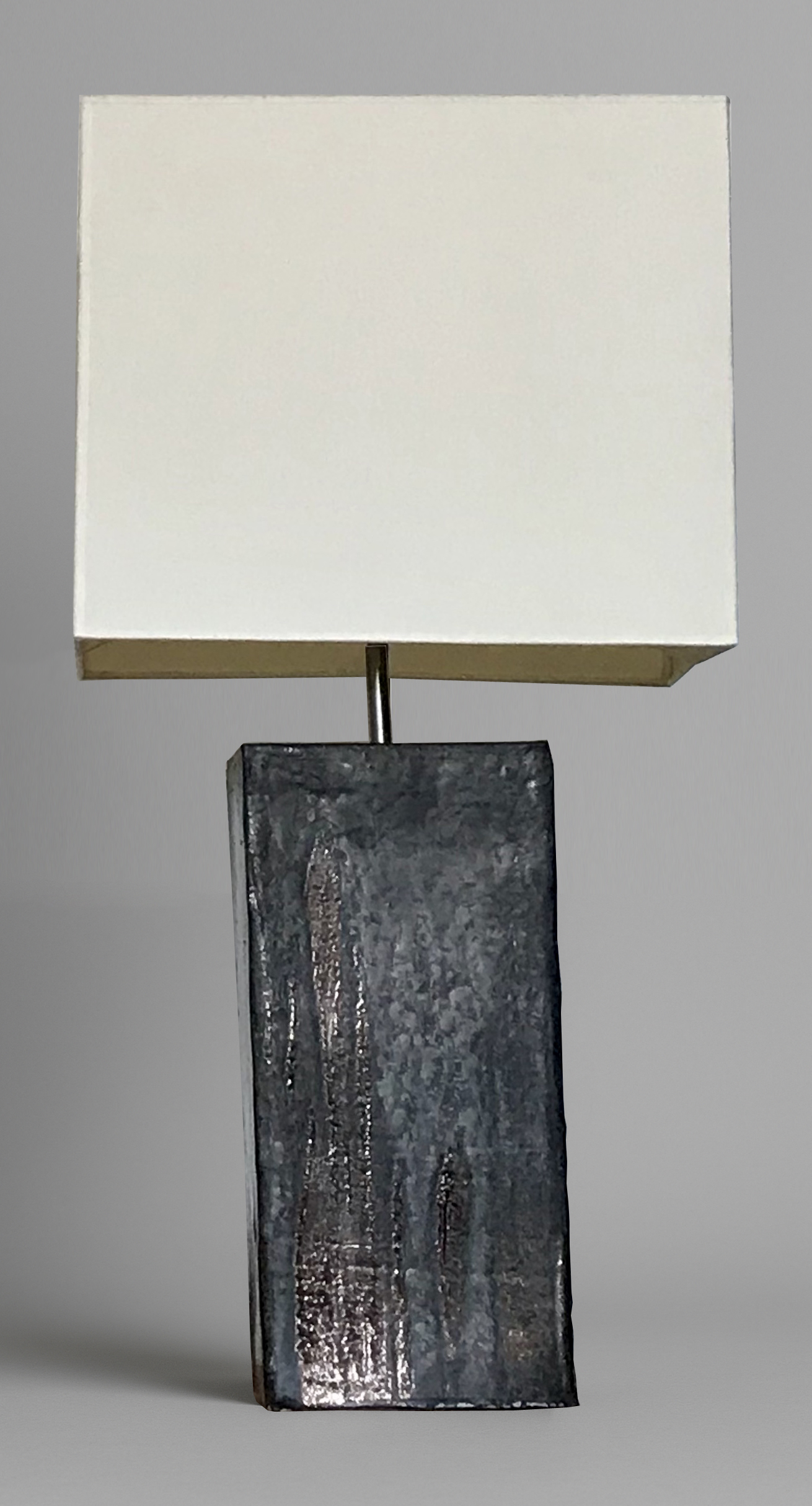 Volcanic glazed ceramic lamp #2, height 71 cm