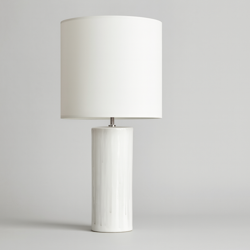 White ceramic lamp #2, height 60 cm